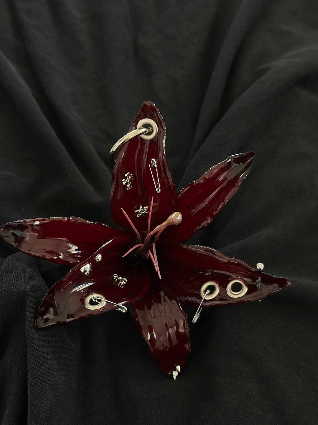 Burgundy Pierced Lily