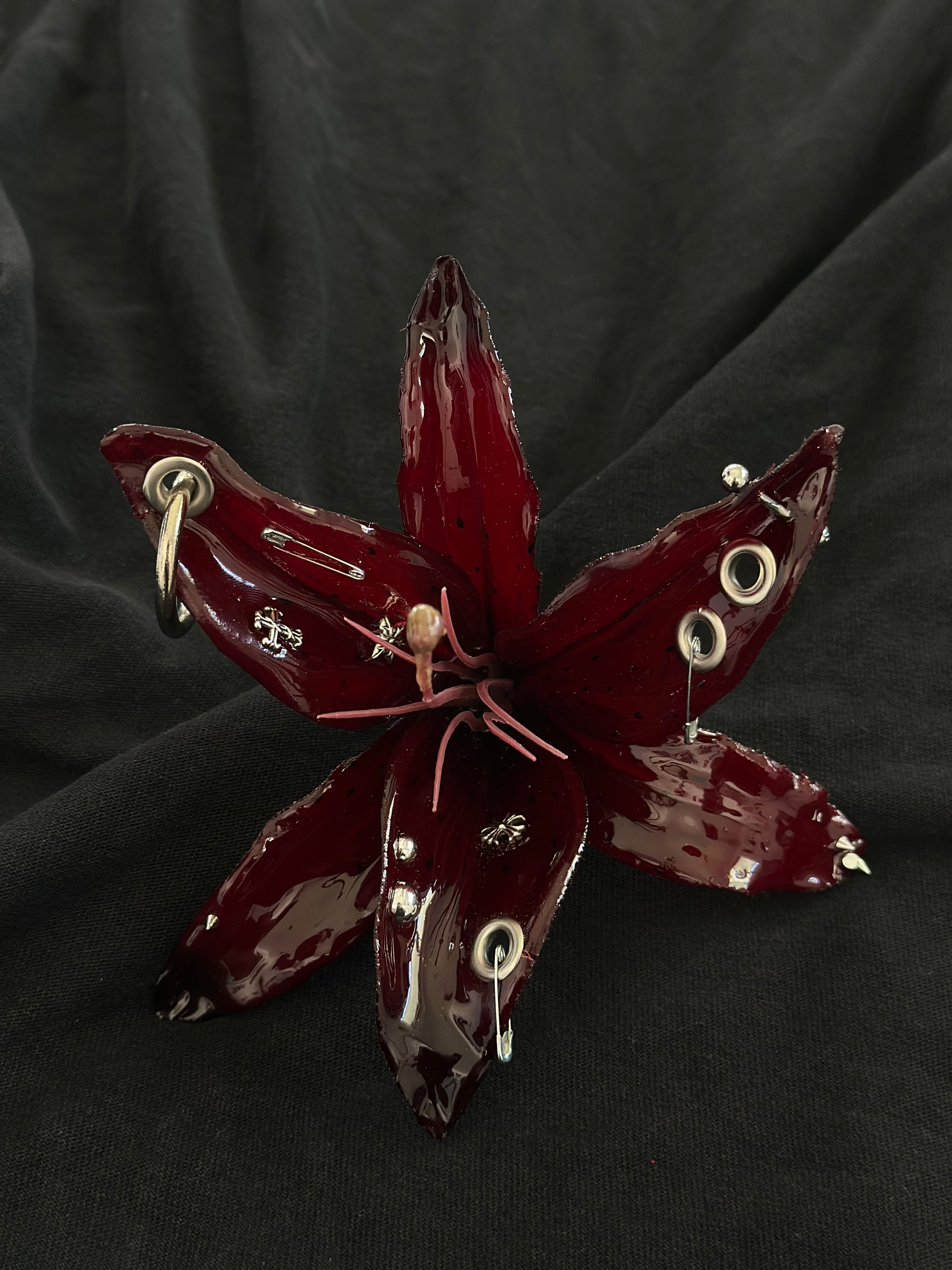 Burgundy Pierced Lily