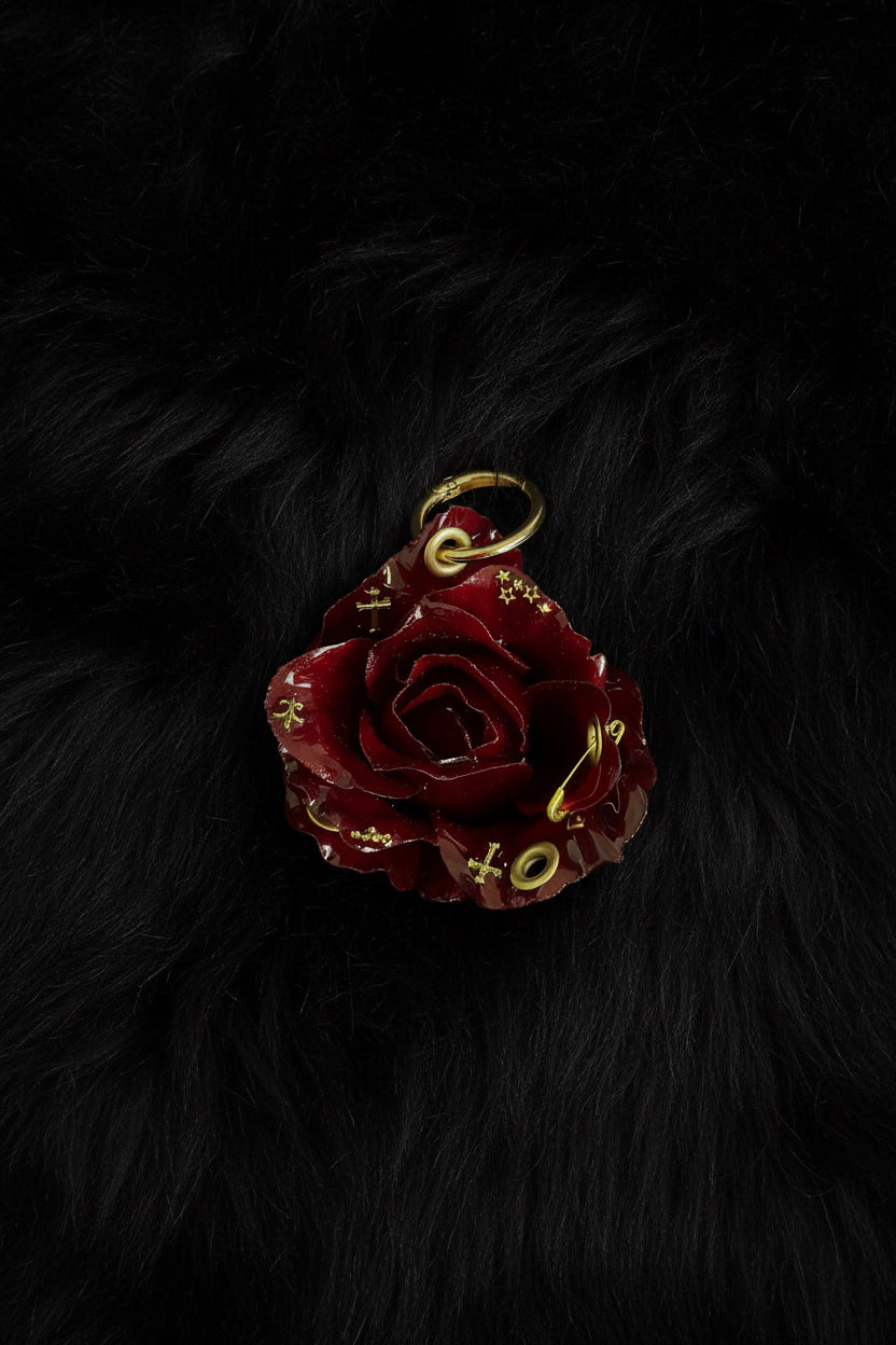 Burgundy Pierced Rose