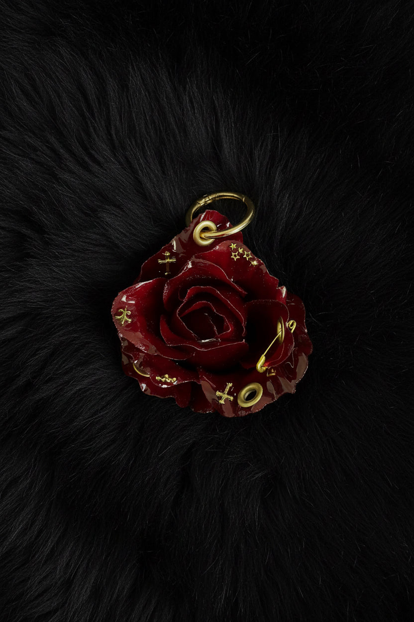 Burgundy Pierced Rose